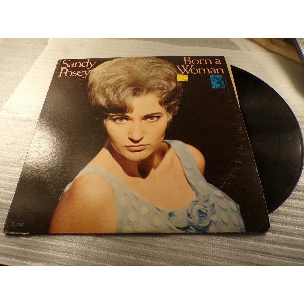 Sandy Posey Born a Woman Vinyl LP MGM Records E-4418 Mono 1966 Country Pop 33RPM